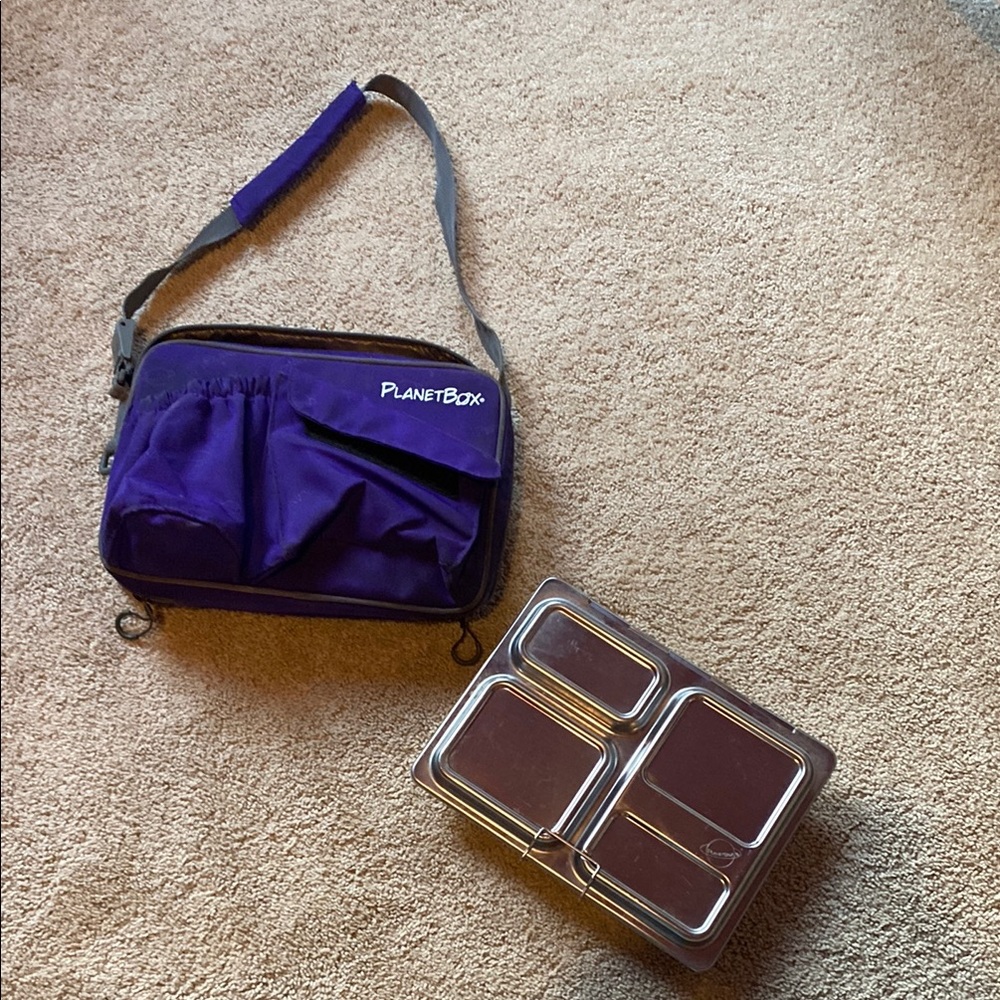 Planet Box Launch metal lunch box and insulated carrying case